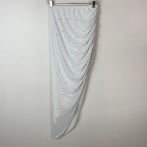 ✨3/$25✨ SHEIN Asymmetrical Sparkling White Skirt - 4